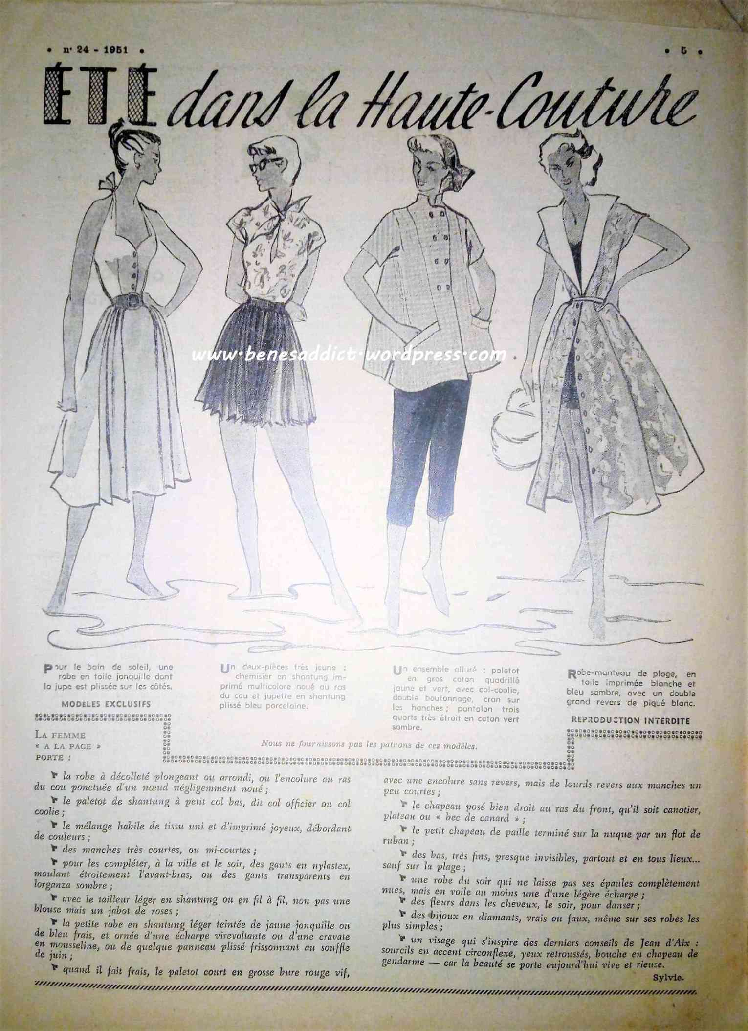 Petit echo de la mode 1951 (6)